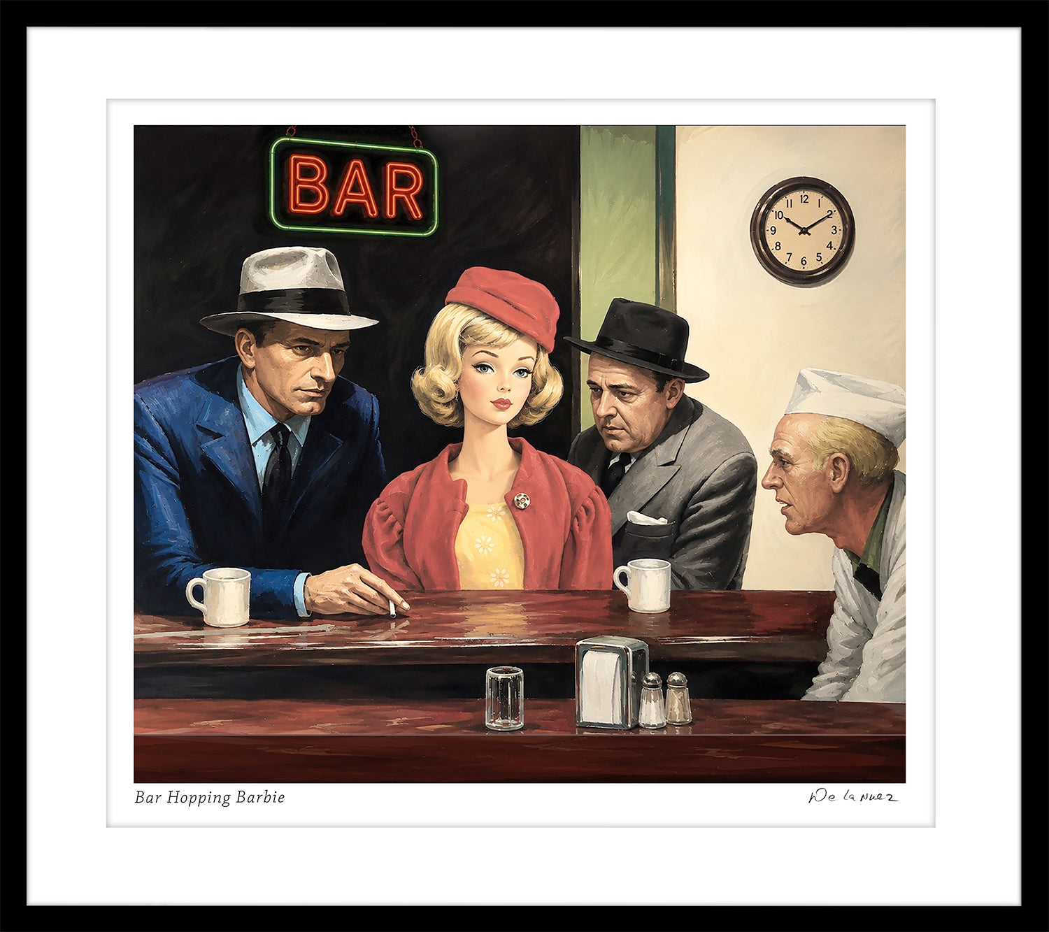 Bar Hopping Barbie Print