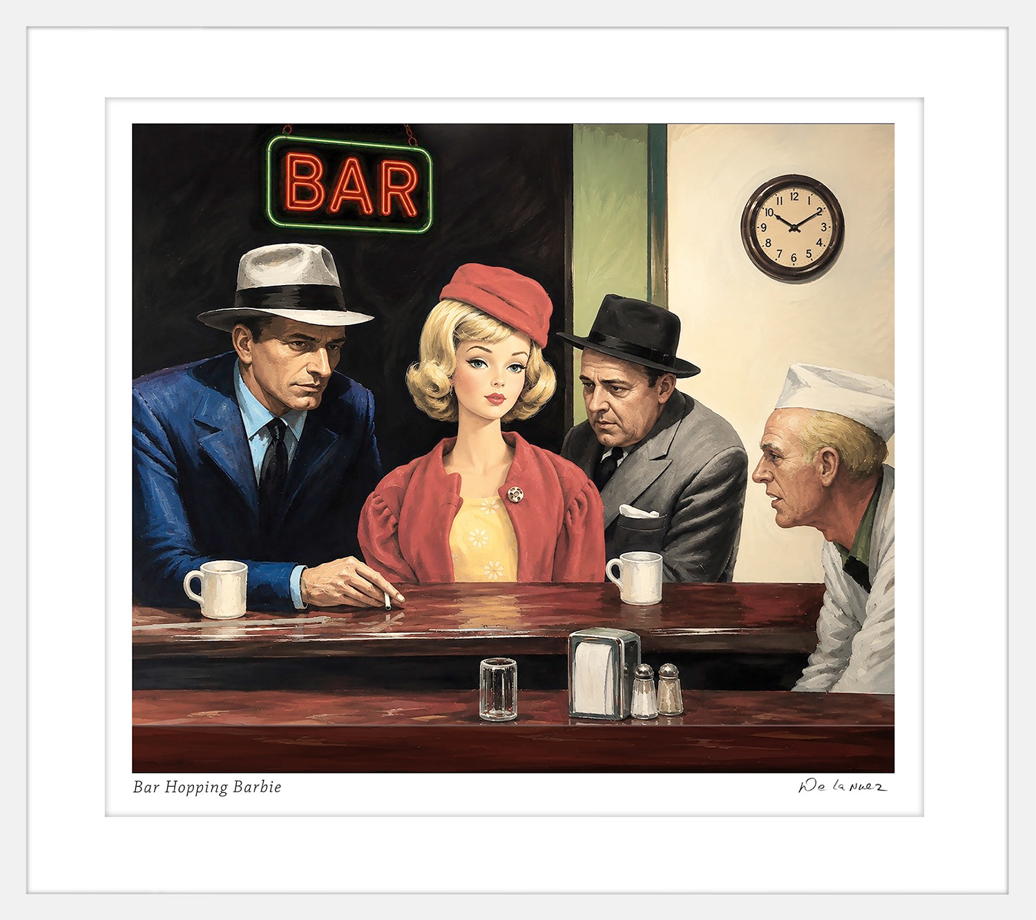 Bar Hopping Barbie Print