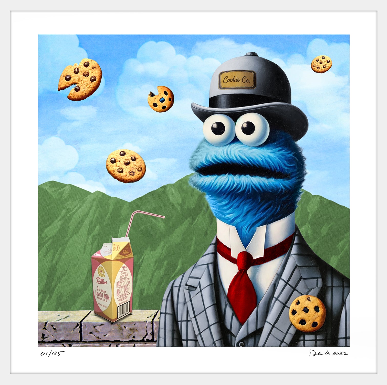 Nelson De La Nuez Cookie Connoisseur Limited Edition The Museum of Humor Art MOHA Cookie Monster cookies sesame street