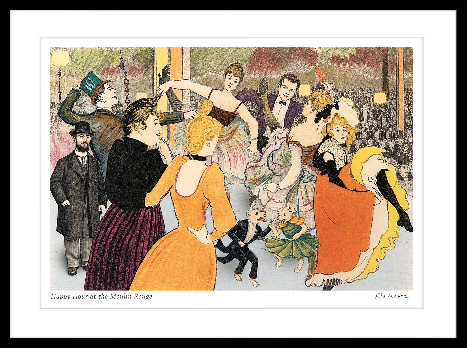 Happy Hour at the Moulin Rouge Print