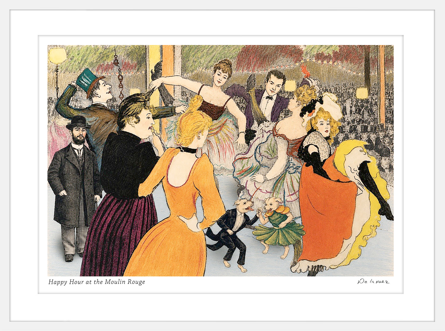 Happy Hour at the Moulin Rouge Print