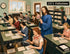 Nelson De La Nuez Look Busy...Jesus is Coming Print The Museum of Humor Art MOHA Religion Irreverent Accounting 
