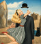 Nelson De La Nuez Love is Blind Print MOHA Museum of Humor Art Magritte Surreal Art History 