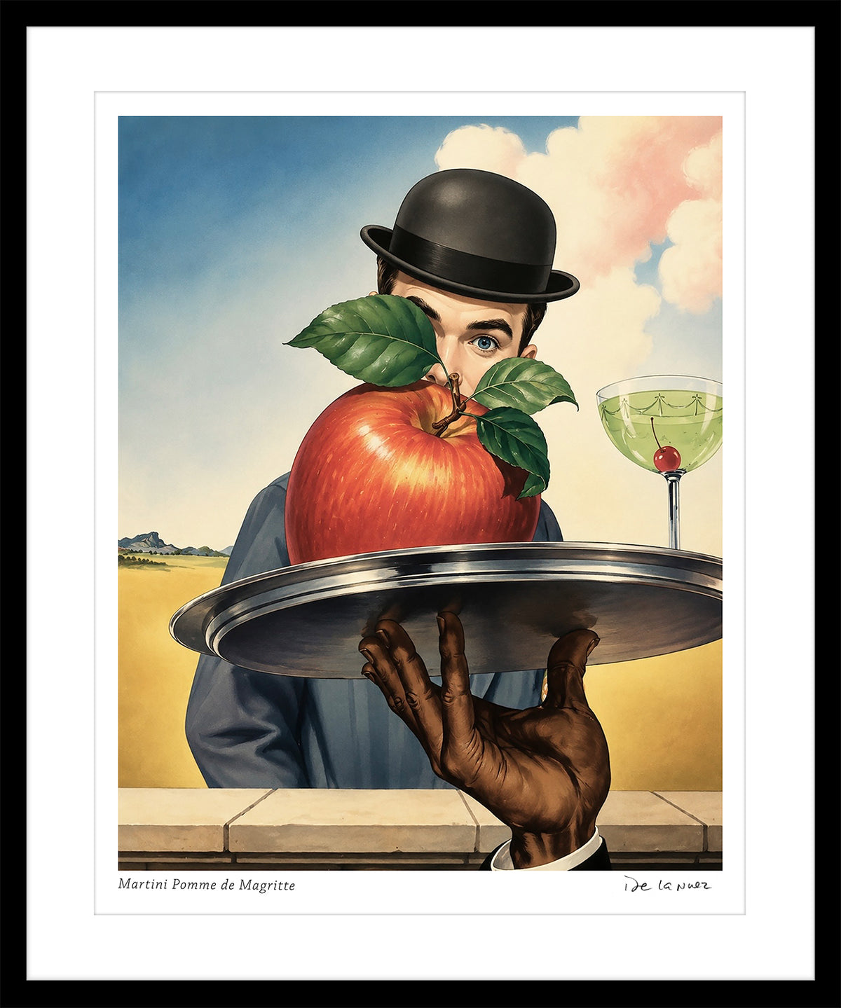 Martini Pomme De Magritte Print