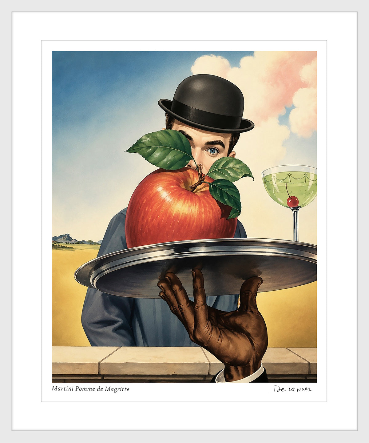 Martini Pomme De Magritte Print