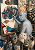 Nelson De La Nuez Picatso Print MOHA Museum of Humor Art Picasso Artist Cats Kittens Kitty Pets Animals