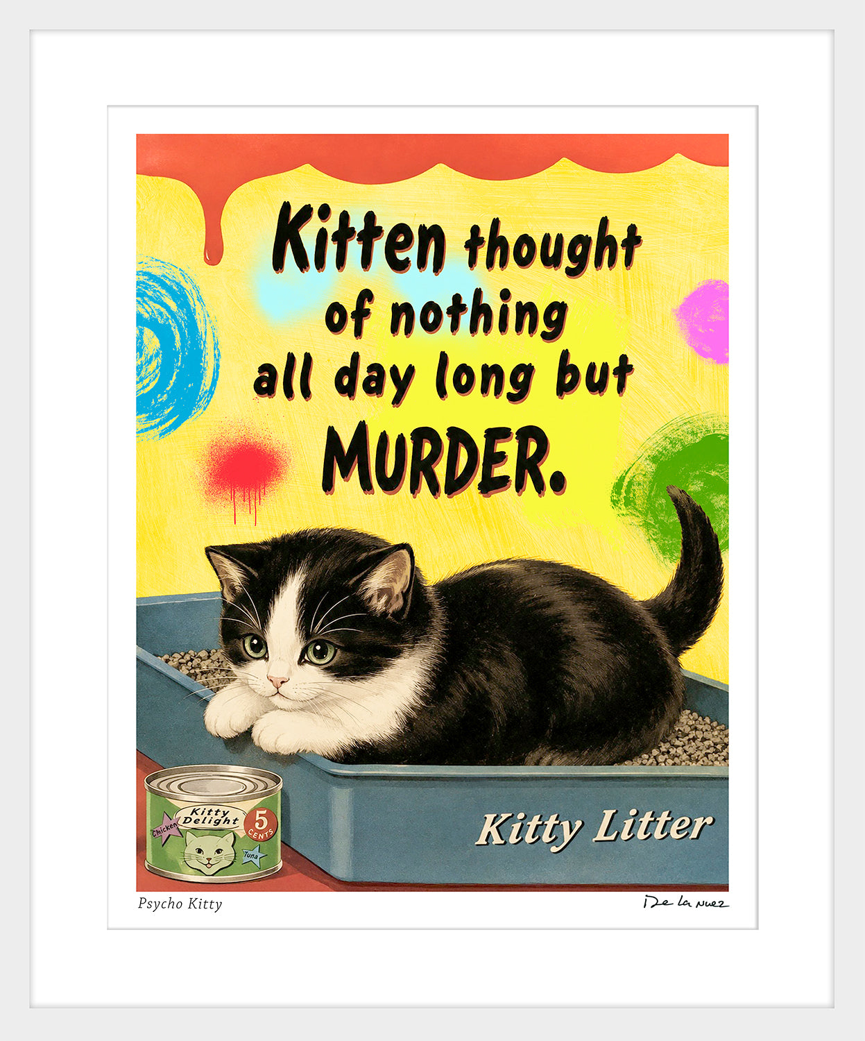 Psycho Kitty Print