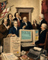Nelson De La Nuez Rewriting the Constitution Print MOHA Museum of Humor Art History Historical Politics Political Computer Republican Democrat Presidents