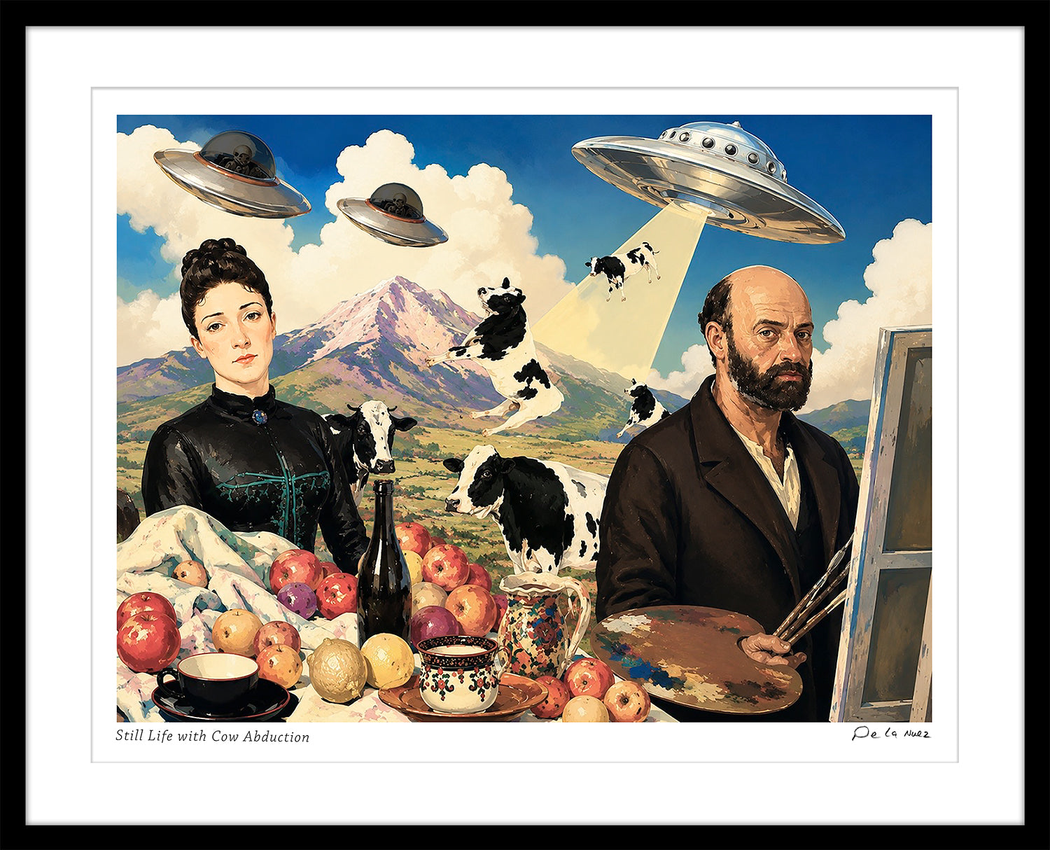 Still Life With Cow Abduction Print
