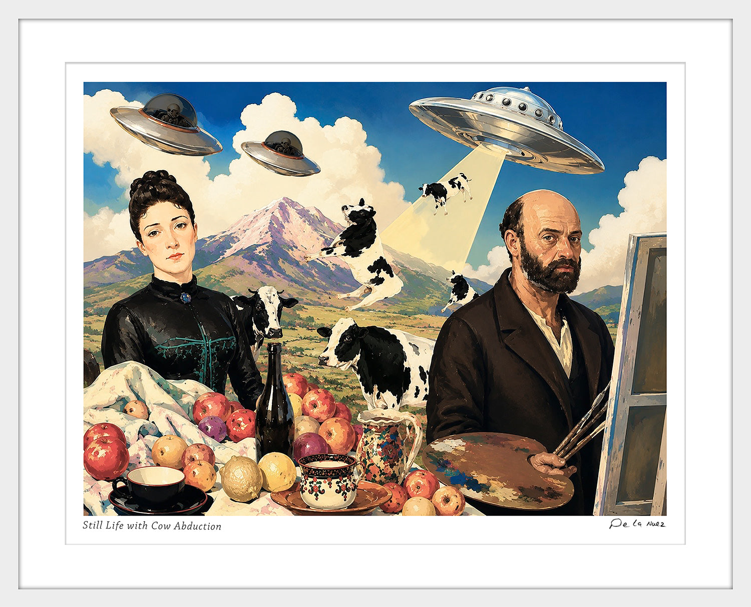 Still Life With Cow Abduction Print