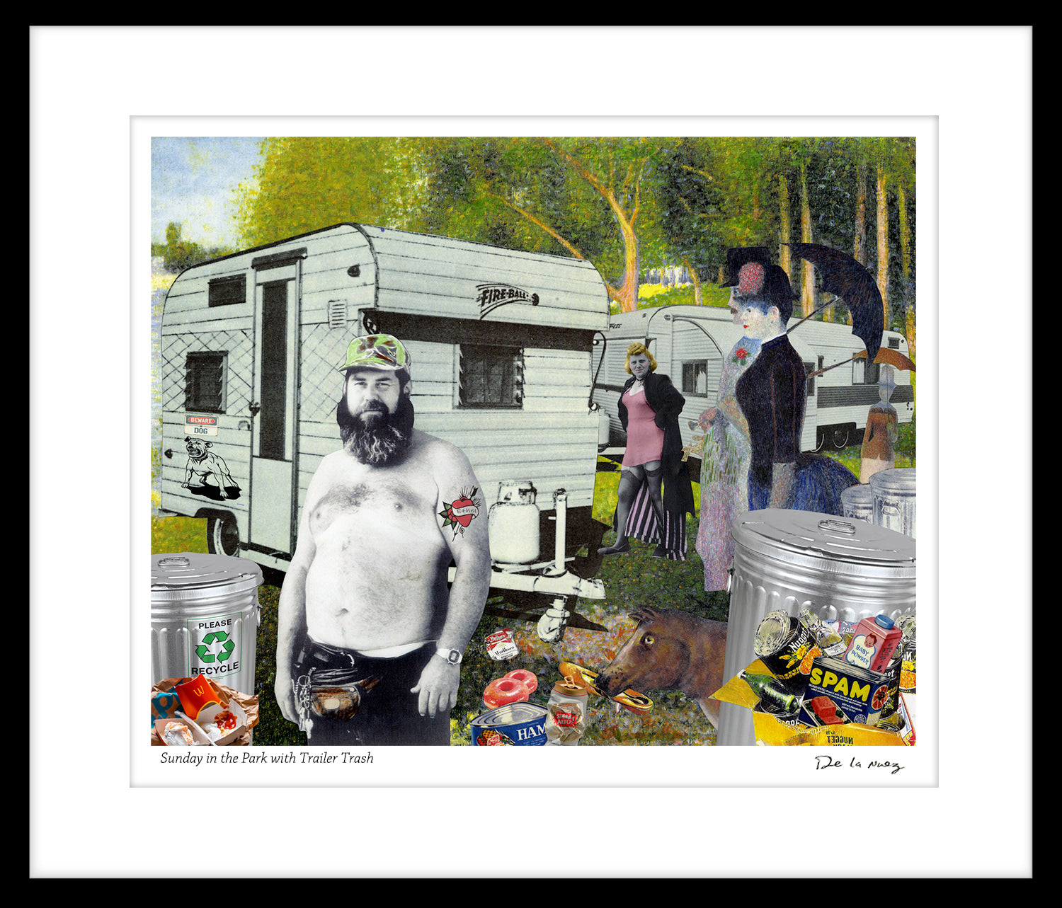 Sunday in the Park with Trailer Trash Print
