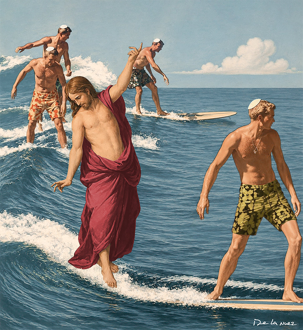 Jewish Surf Open Print