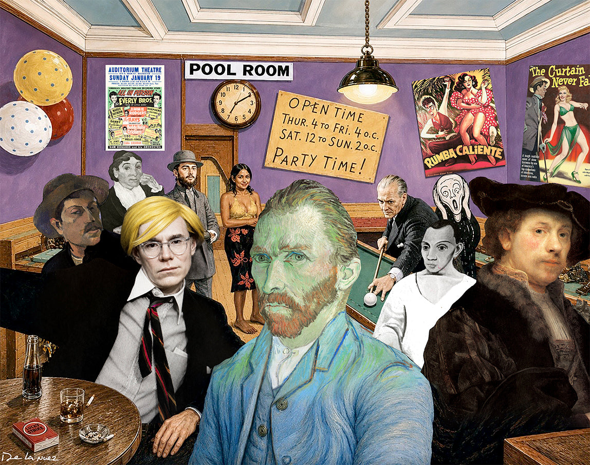The Artists' Pool Room Print