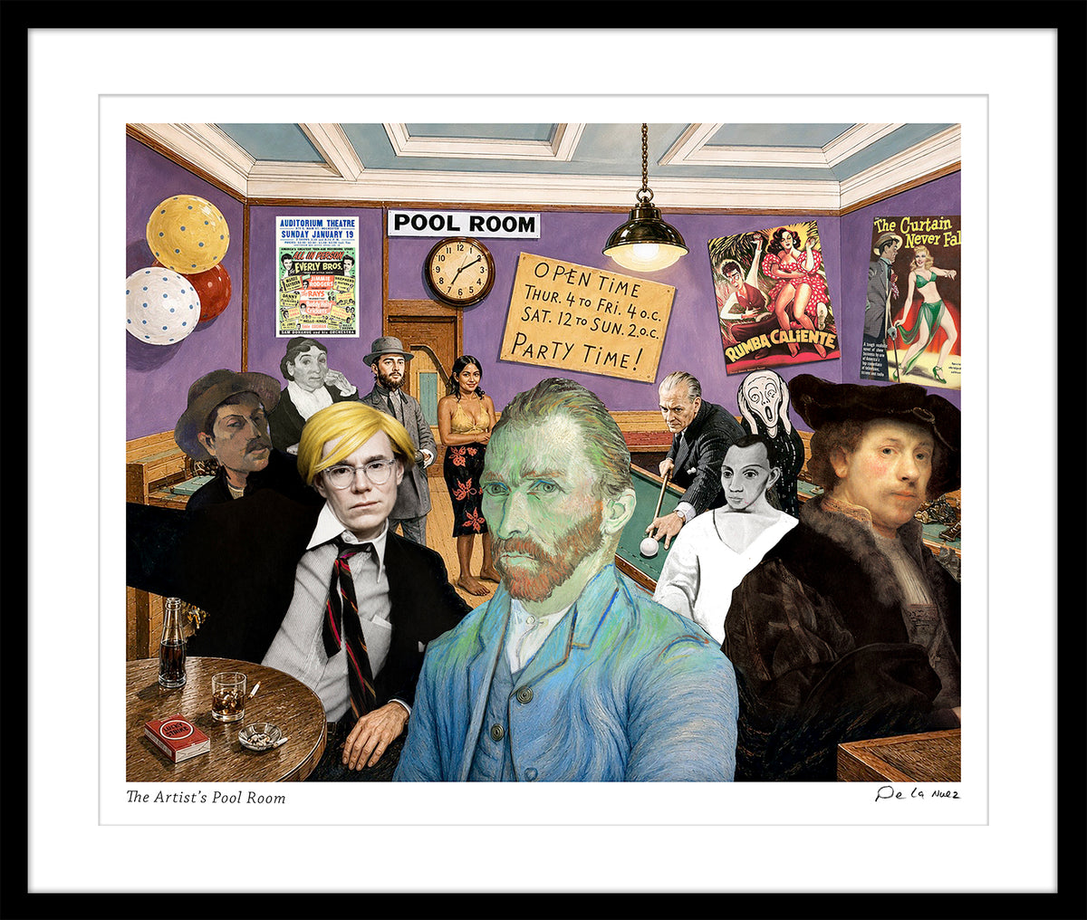 The Artists' Pool Room Print