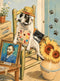 Nelson De La Nuez Vincent Van Dog Print MOHA Museum of Humor Art Vincent Van Gogh Animals Dog Pet Puppy Artist