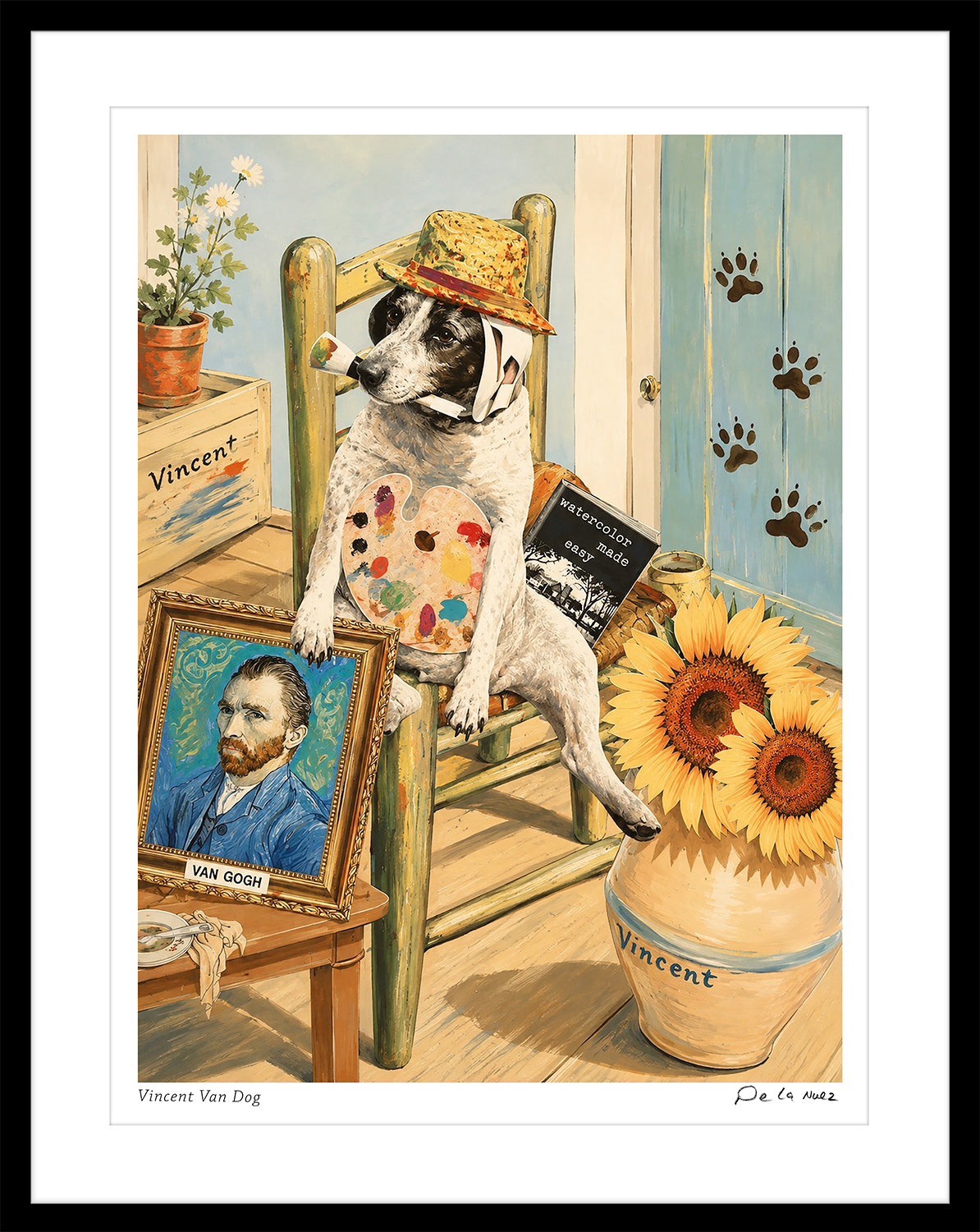 Vincent Van Dog Print