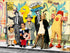 Nelson De La Nuez Welcome to Hollywood Print MOHA Museum of Humor Art Bus Spot Grafitti Cartoons Mascots Los Angeles California