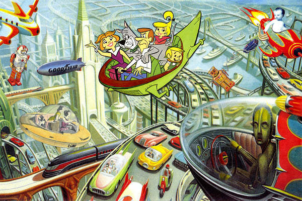 the museum of humor art nelson de la nuez moha jetsons space age morning rush hour