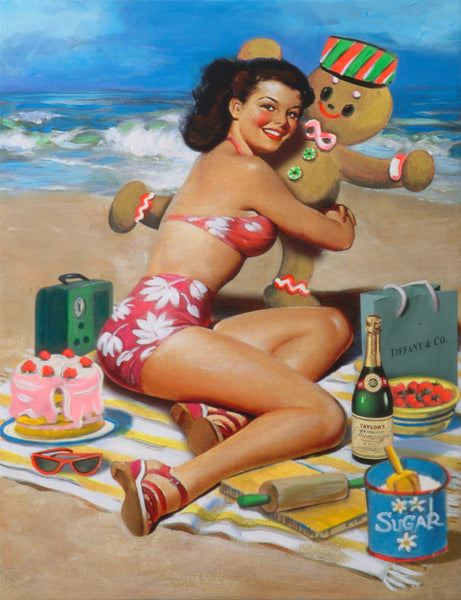 nelson de la nuez museum of humor art moha sugar daddy sexy pin up cookie gingerbread dessert candy beach
